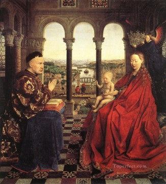 ロラン宰相の聖母 ルネサンス ヤン・ファン・エイク Oil Paintings